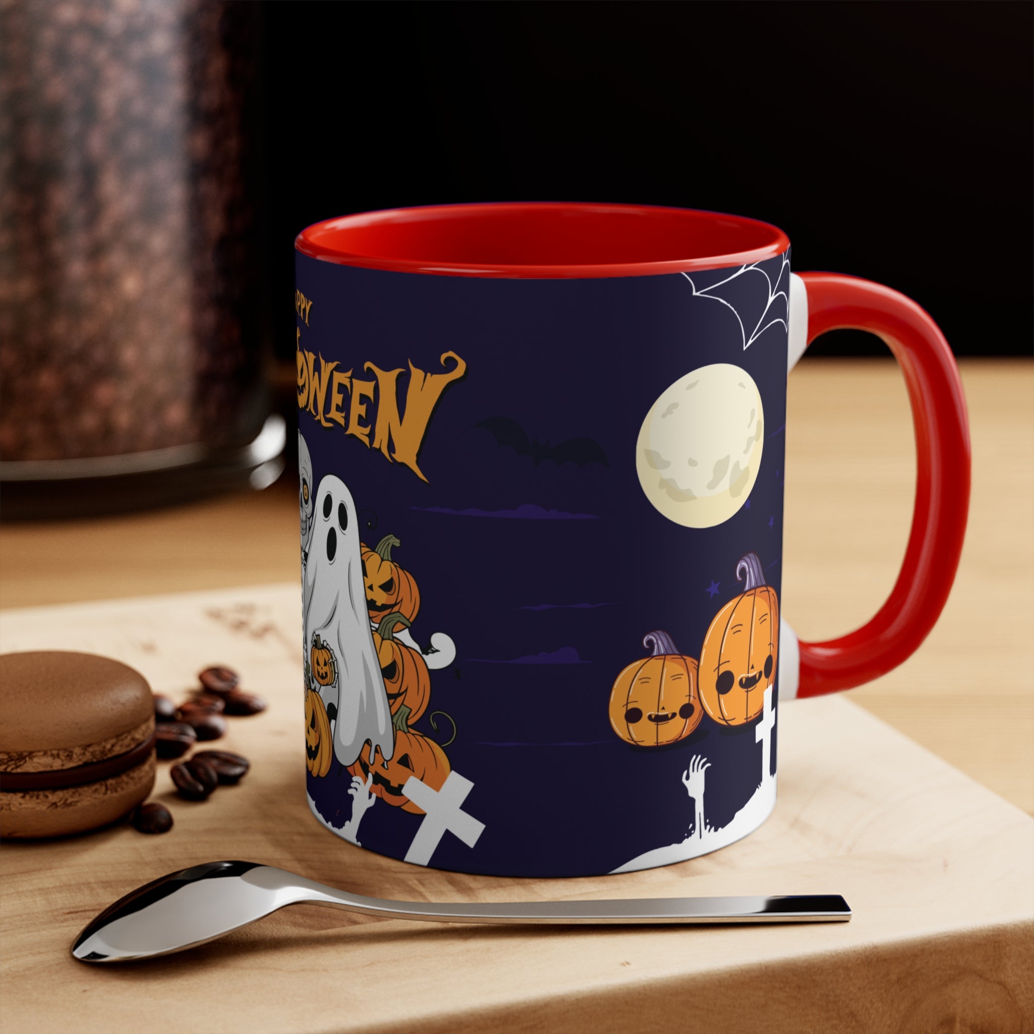 Halloween is Better with Skeleton | Colorful Accent Mugs